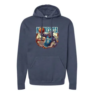 90s Style Basketball Wolf Minnesota Hoodie