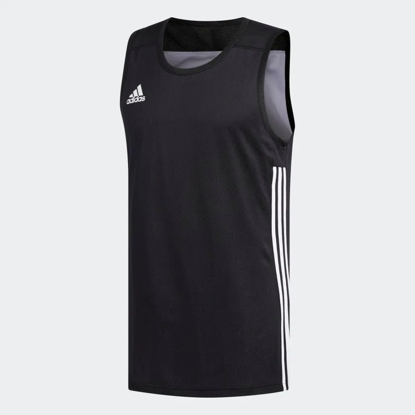 adidas 3G SPEED Reversible Basketball Jersey | Black-White | Men's