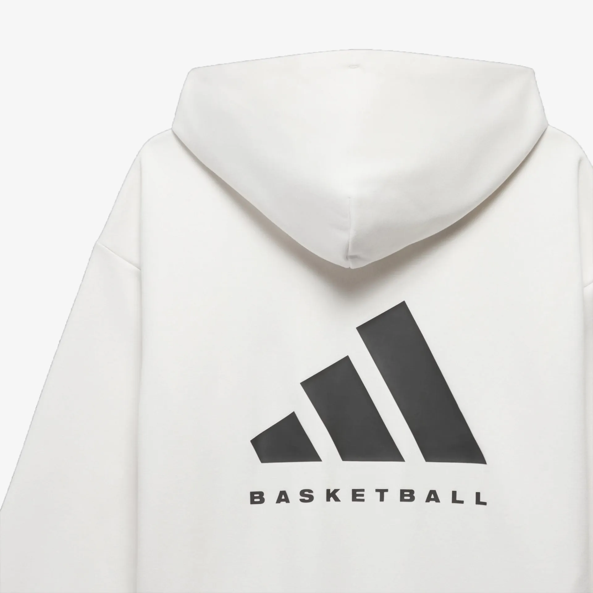 Adidas | BASKETBALL HOODIE  { CLOUD WHITE