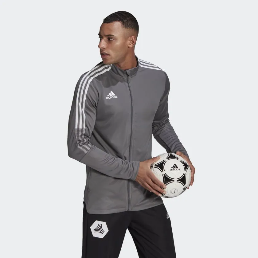 adidas TIRO 21 Track Jacket | Grey Four | Men's