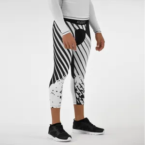 Aerial Black and White Compression 3/4 tights / leggings