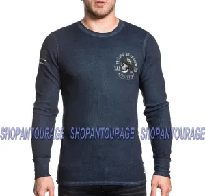 Affliction Never Surrender A18020 Long Sleeve Graphic Thermal T-shirt for Men