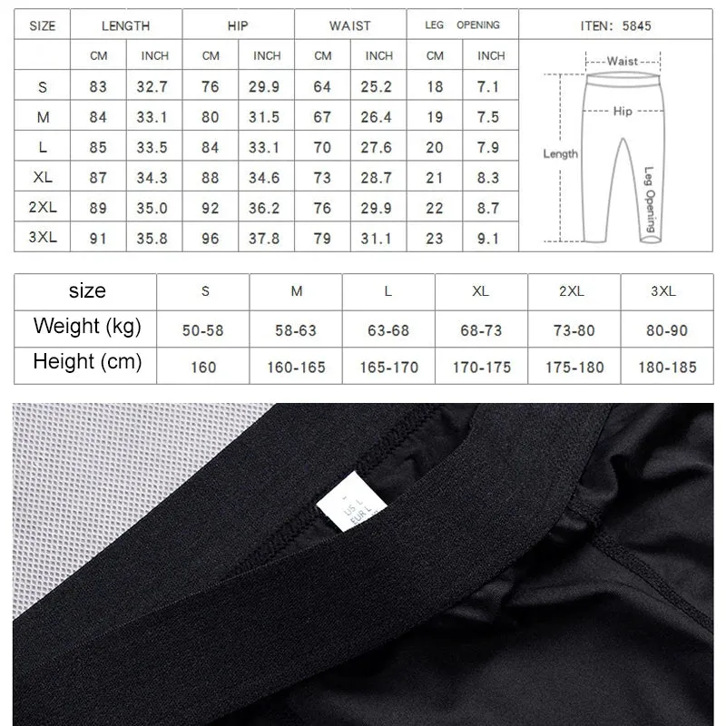 Aidase Men Compression Sport Pants Quick Dry Fitness Gym Tights Running Leggings Training Sport Tights Basketball Man Football Clothes