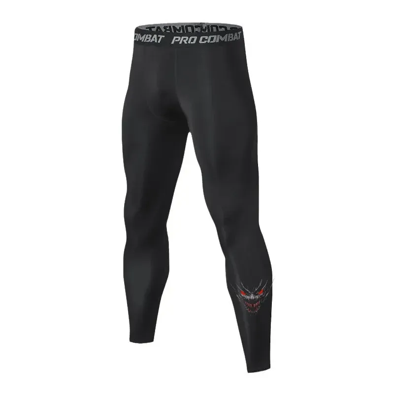 Aidase Men's Compression Leggings Sports Base Layer Running Workout Basketball Athletic Gym Tights Pants