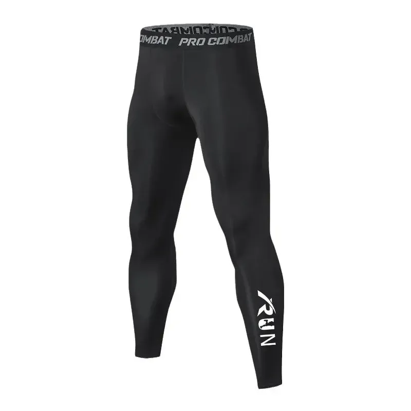 Aidase Men's Compression Leggings Sports Base Layer Running Workout Basketball Athletic Gym Tights Pants