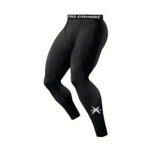 Aidase Men's Compression Leggings Sports Base Layer Running Workout Basketball Athletic Gym Tights Pants