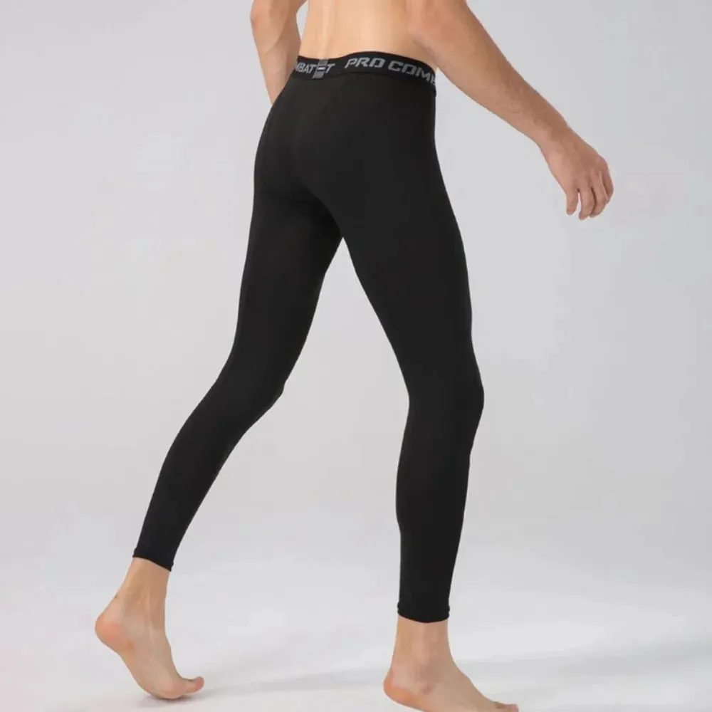 Aidase Men's Compression Leggings Sports Base Layer Running Workout Basketball Athletic Gym Tights Pants
