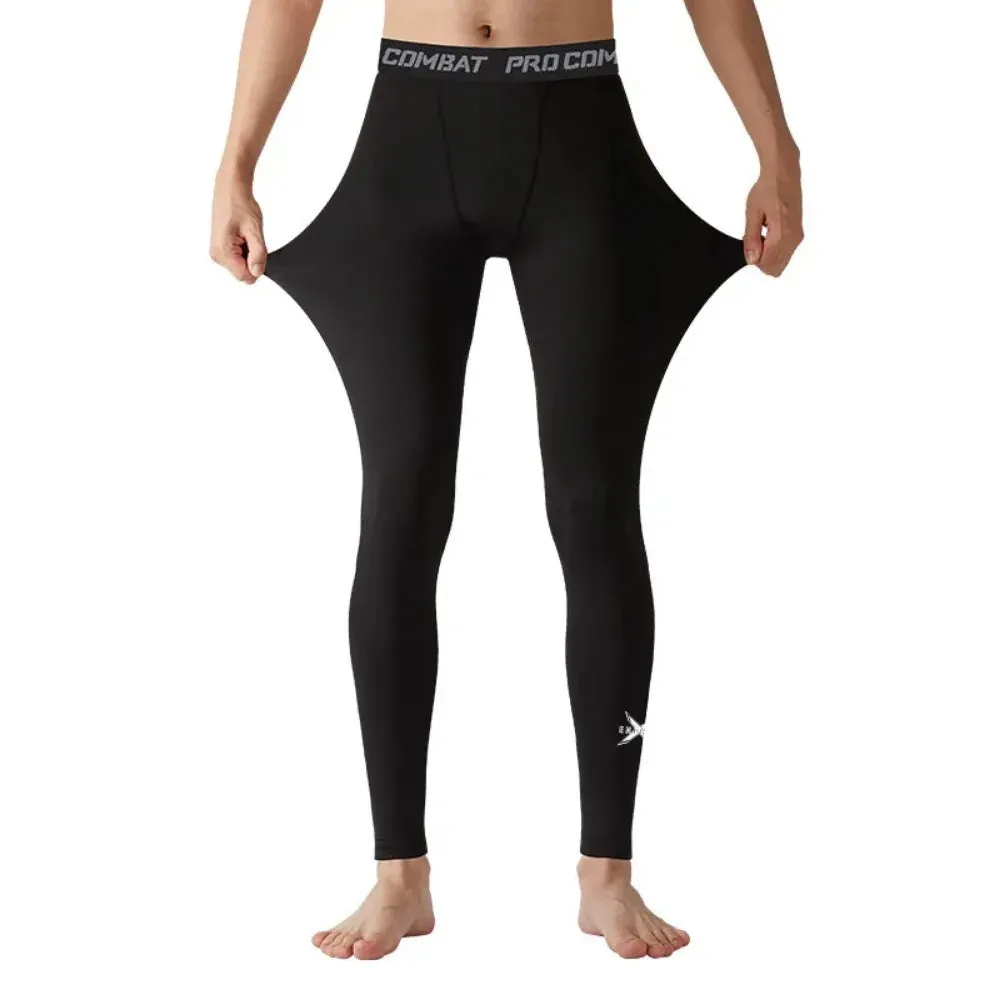 Aidase Men's Compression Leggings Sports Base Layer Running Workout Basketball Athletic Gym Tights Pants