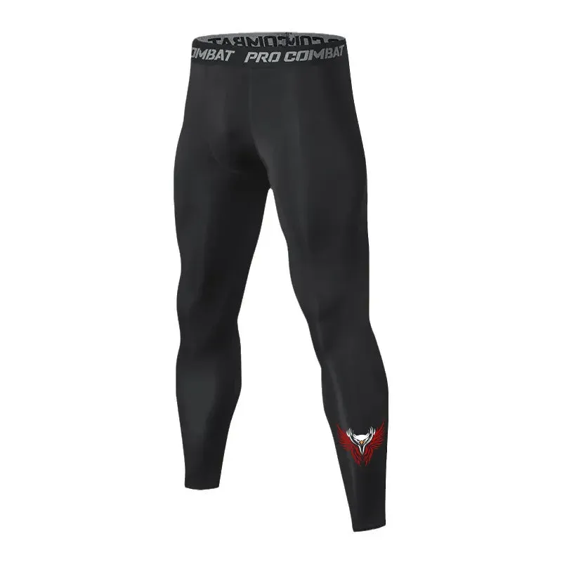 Aidase Men's Compression Leggings Sports Base Layer Running Workout Basketball Athletic Gym Tights Pants