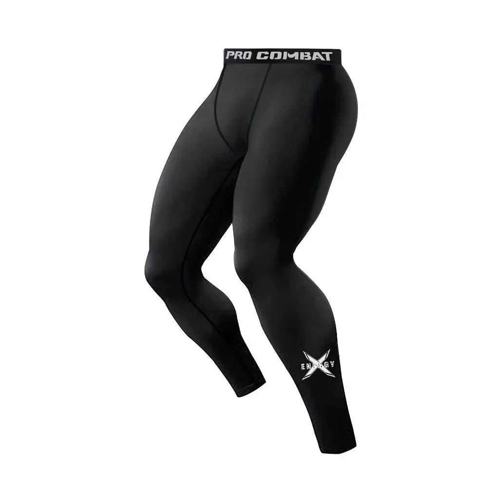 Aidase Men's Compression Leggings Sports Base Layer Running Workout Basketball Athletic Gym Tights Pants