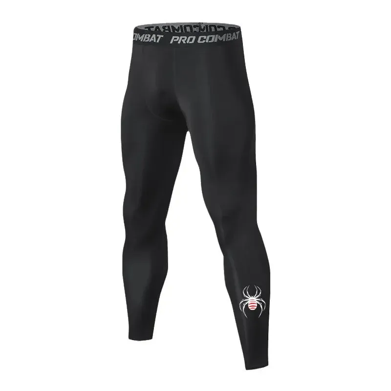Aidase Men's Compression Leggings Sports Base Layer Running Workout Basketball Athletic Gym Tights Pants