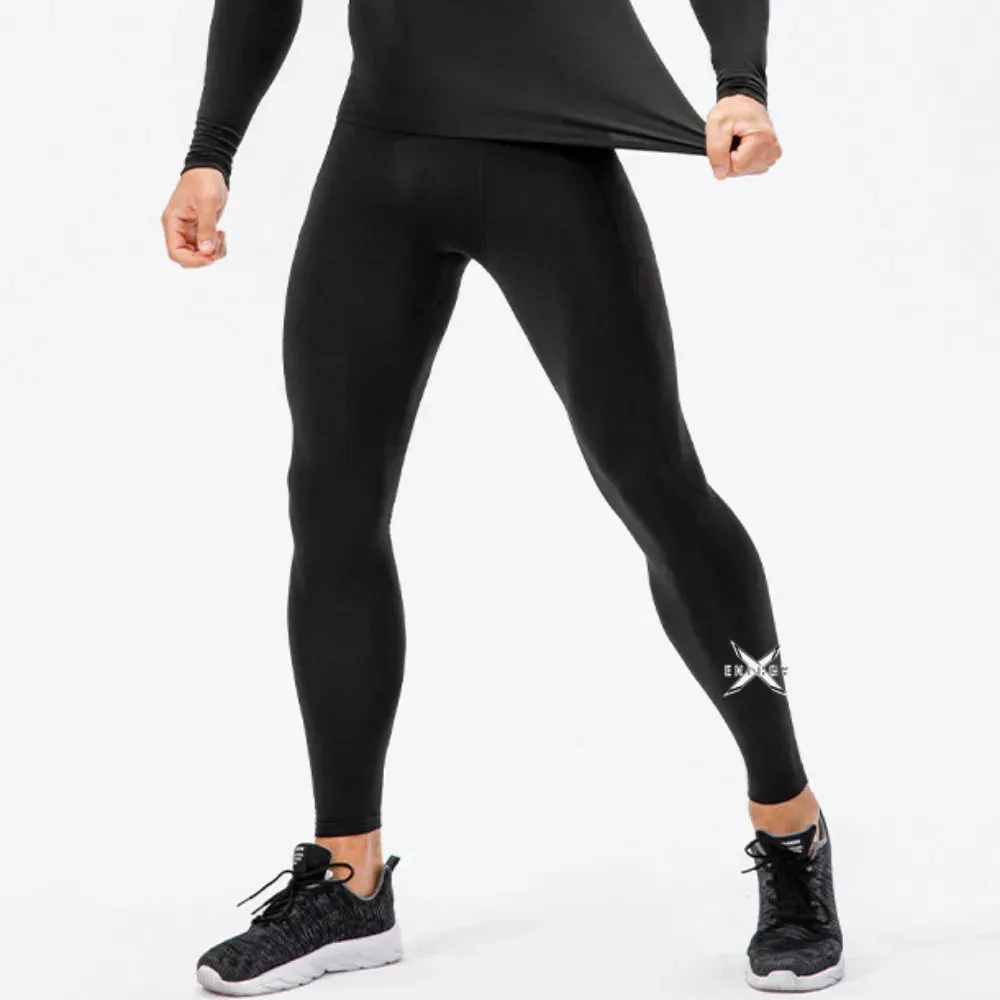 Aidase Men's Compression Leggings Sports Base Layer Running Workout Basketball Athletic Gym Tights Pants