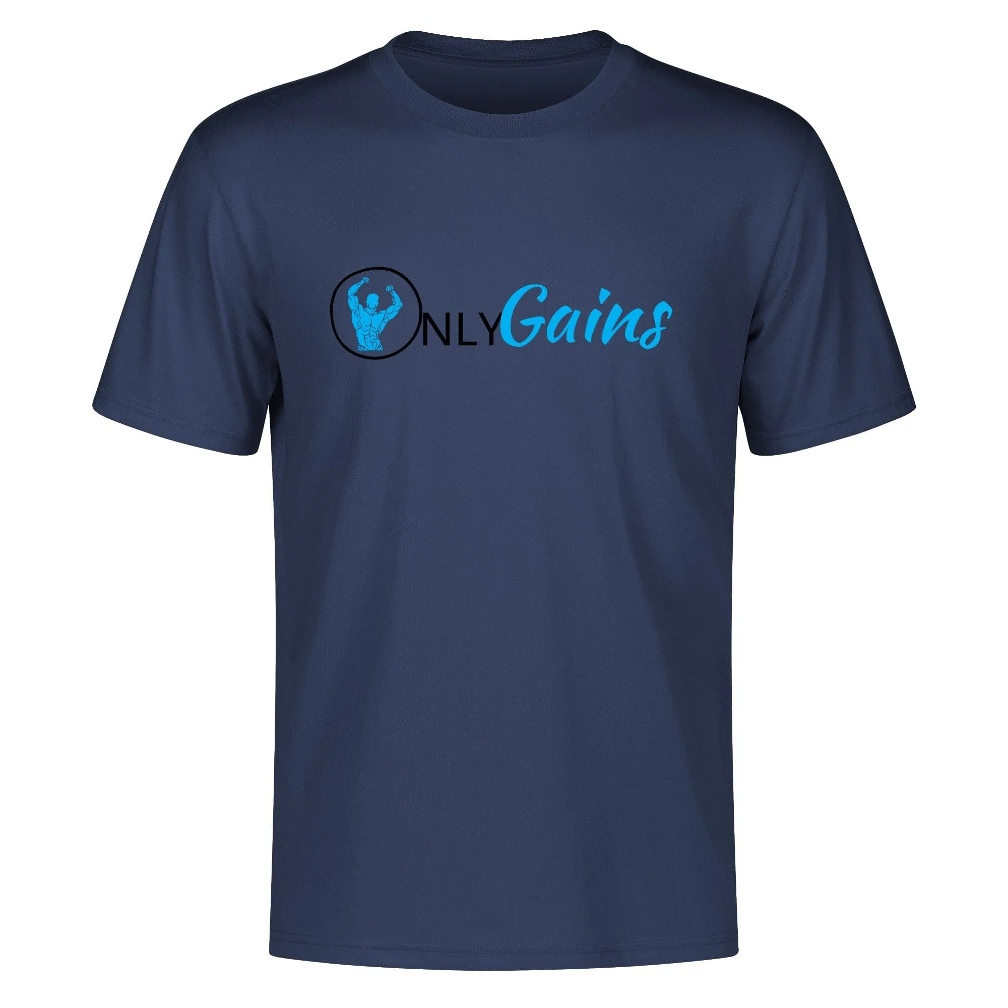 Allrj Only Gains Men's Cotton T Shirt