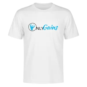 Allrj Only Gains Men's Cotton T Shirt