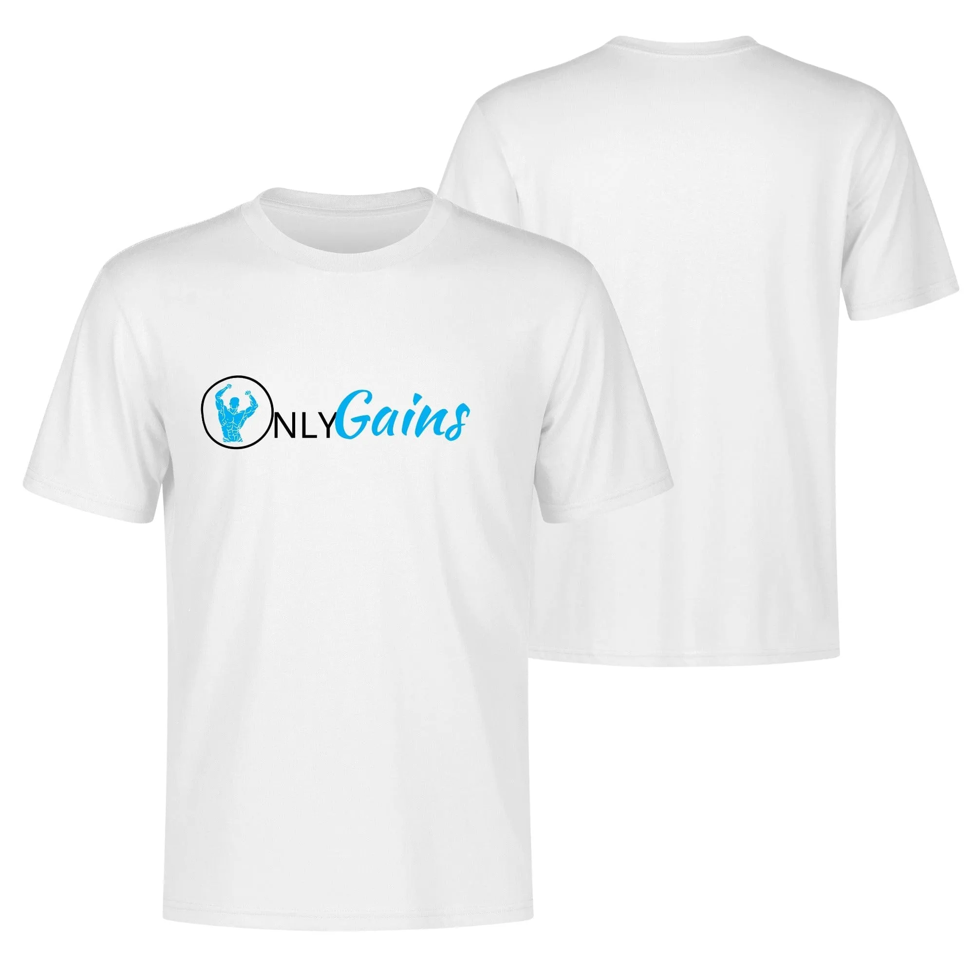 Allrj Only Gains Men's Cotton T Shirt