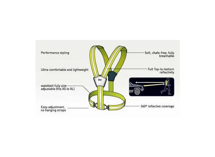 Amphipod Xinglet Reflective Vest - Hi-Viz Green
