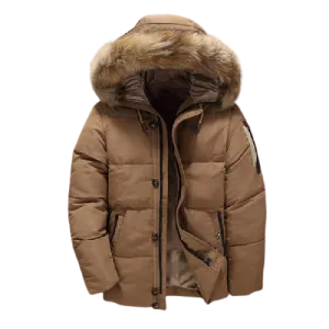 Angelo Ricci™ Fur Hood Winter Down Jacket