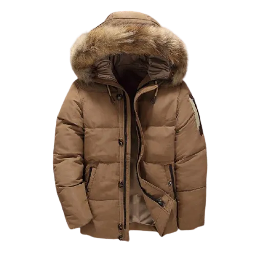 Angelo Ricci™ Fur Hood Winter Down Jacket