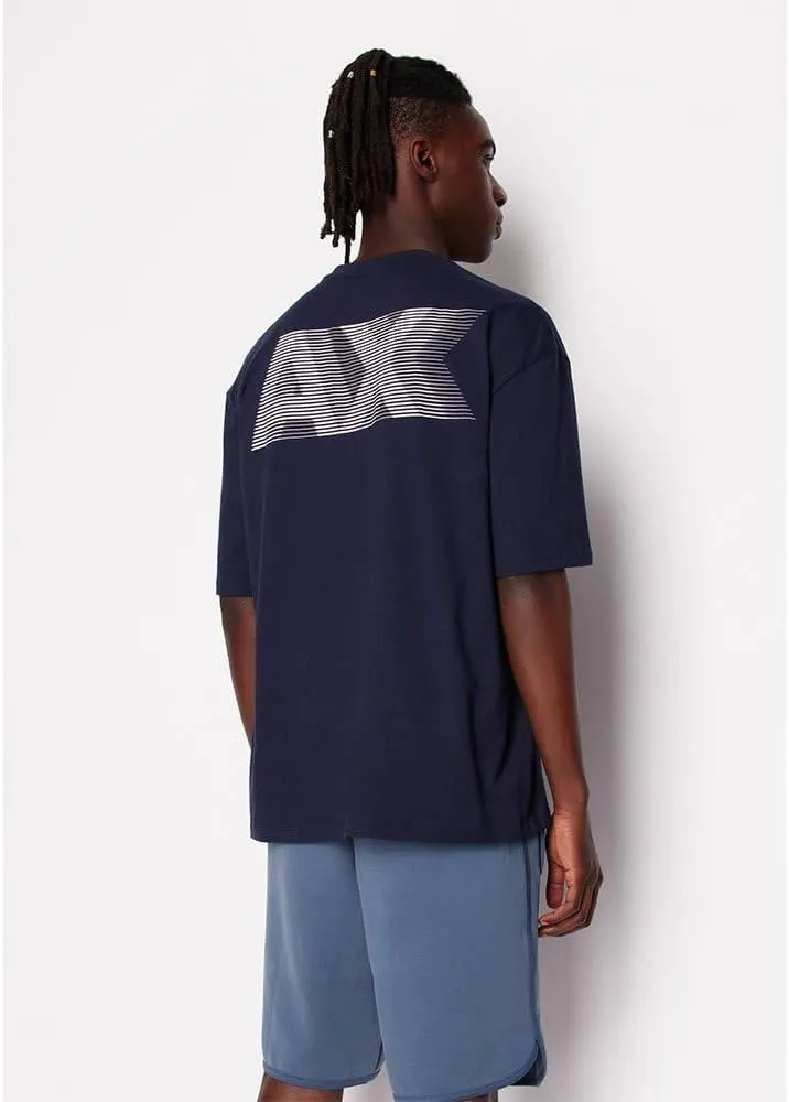 Armani Exchange Men's Comfort Fit Cotton Back Ax Logo Tee