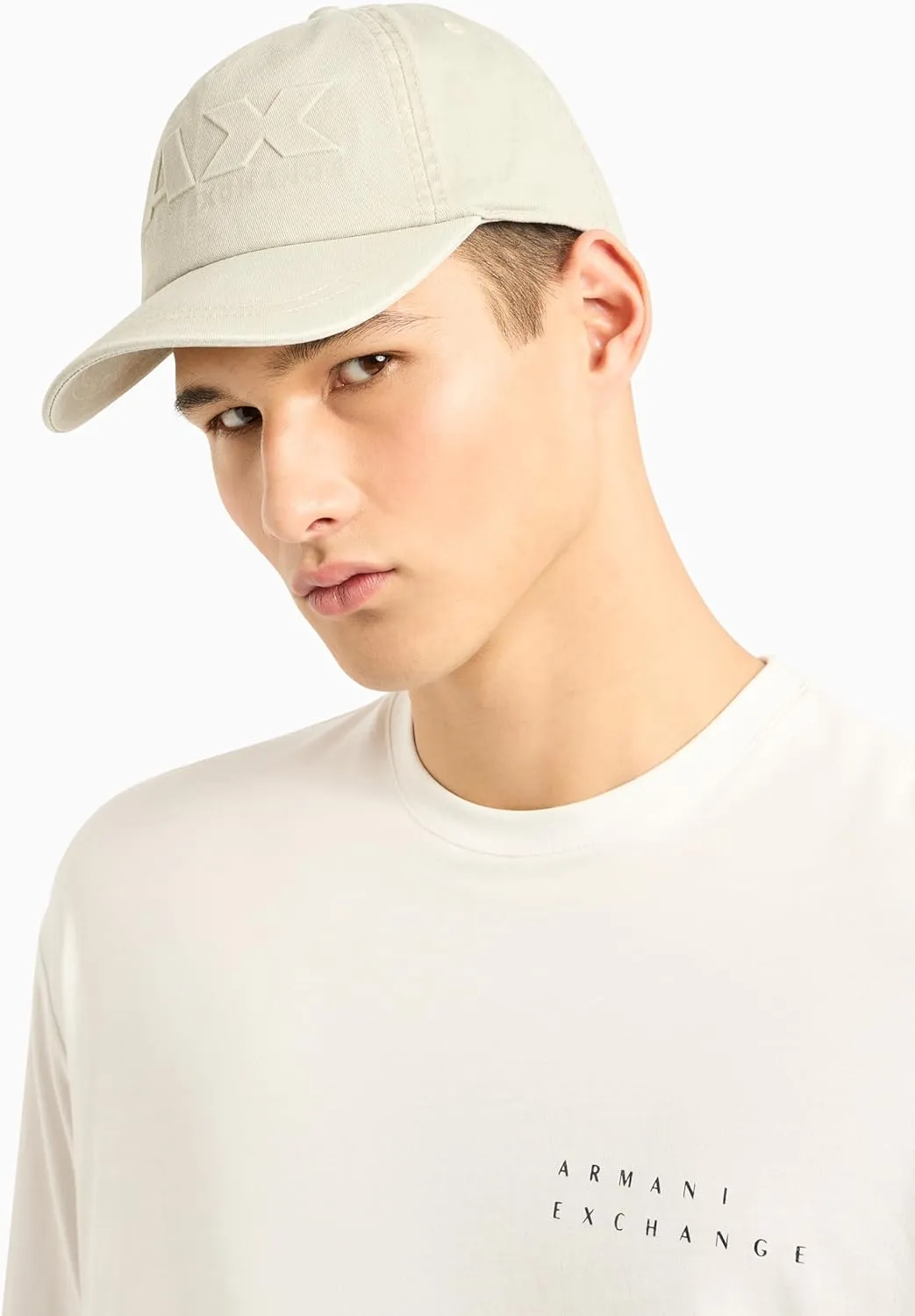 Armani Exchange Men's Comfort Fit Cotton Back Ax Logo Tee
