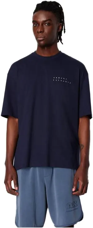 Armani Exchange Men's Comfort Fit Cotton Back Ax Logo Tee