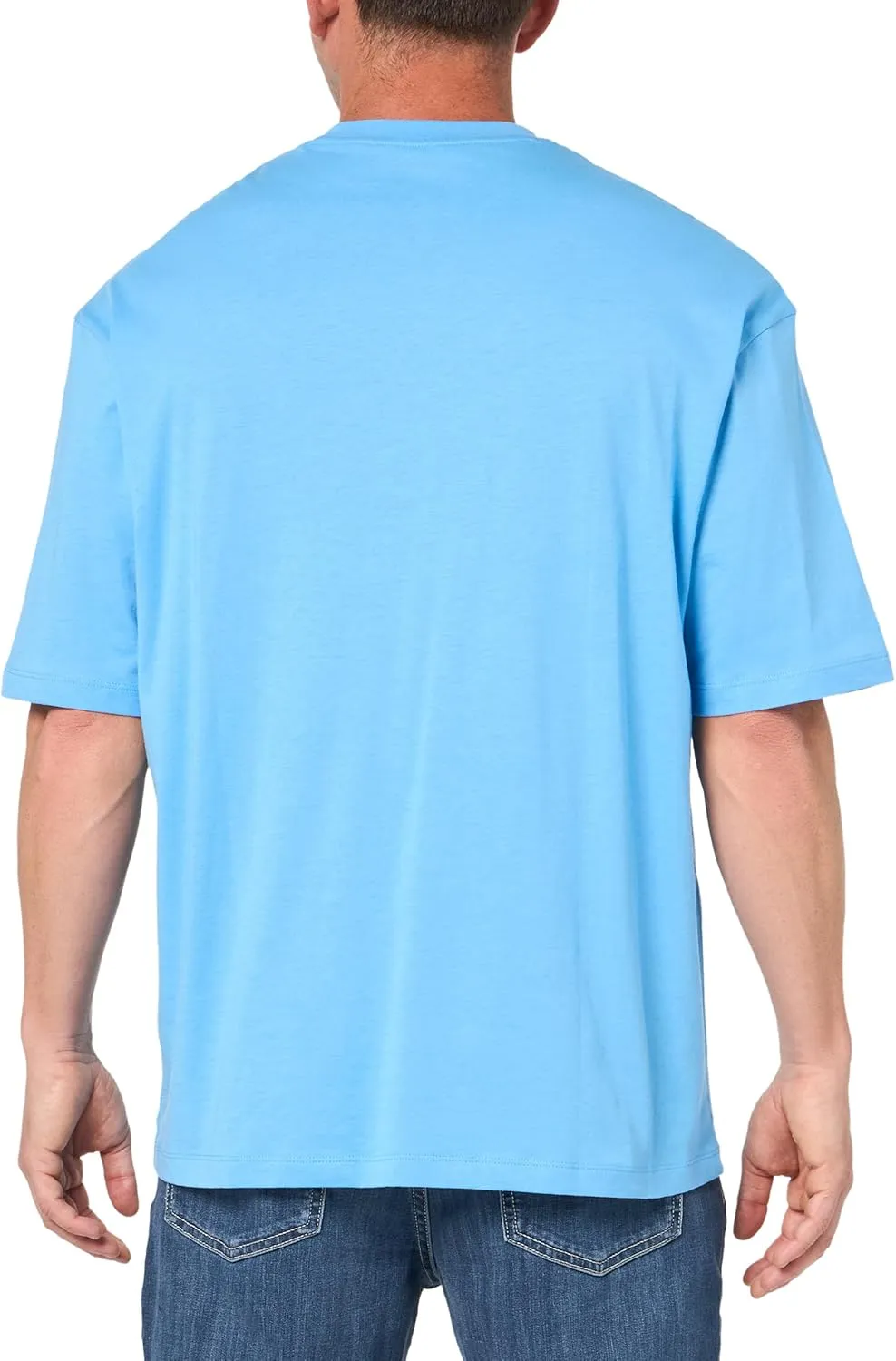 Armani Exchange Men's Comfort Fit Cotton Jersey Color Logo Tee