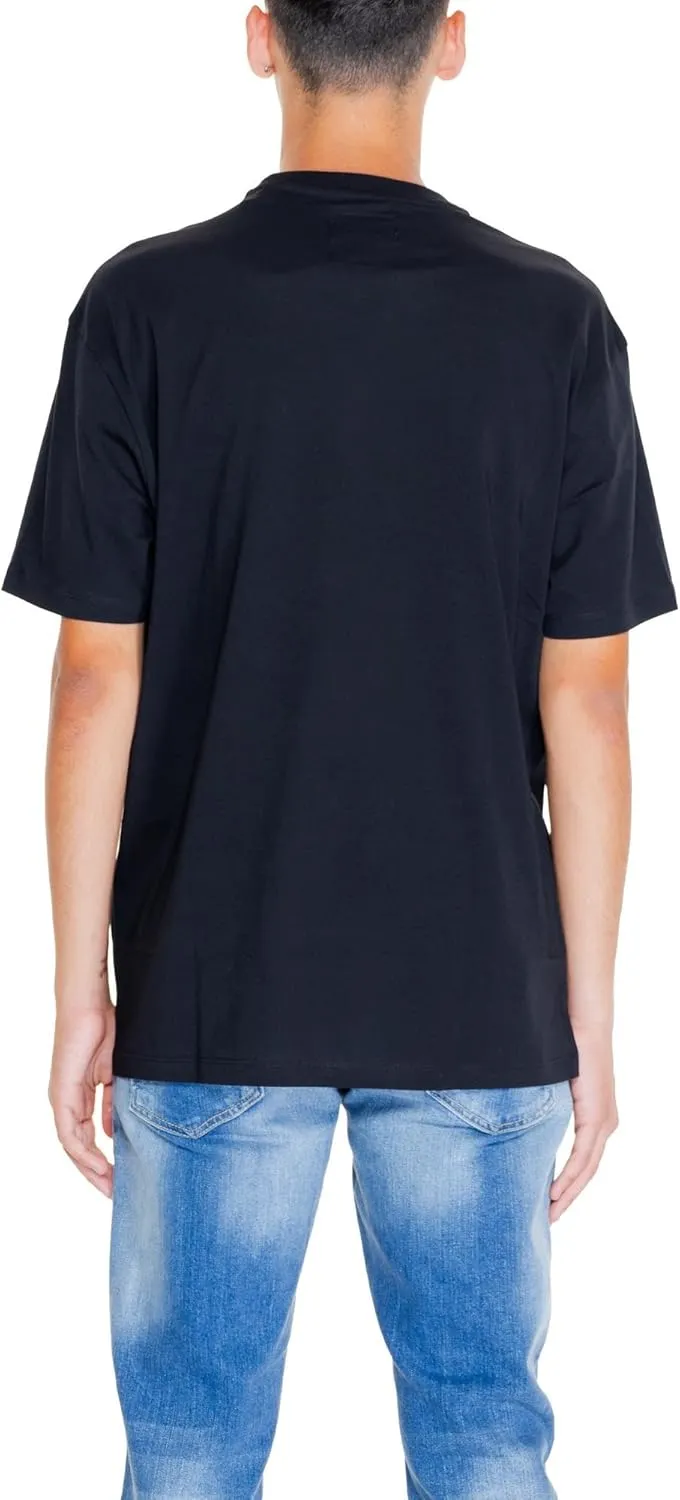 Armani Exchange Men's Comfort Fit Metallic Icon Logo Tee