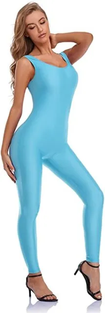 AshoreShop Womens Tank Jumpsuit Workout Dance Bodysuit