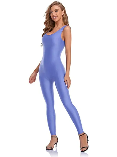 AshoreShop Womens Tank Jumpsuit Workout Dance Bodysuit