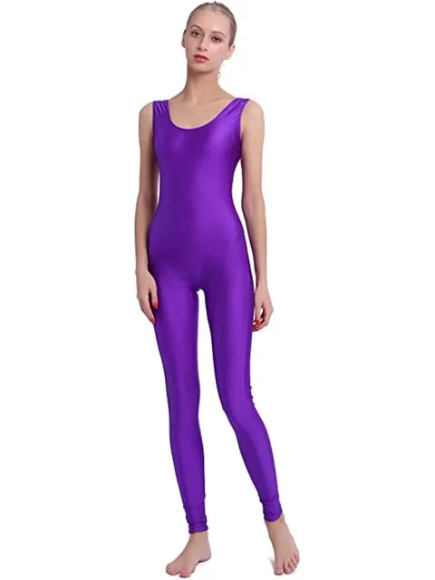 AshoreShop Womens Tank Jumpsuit Workout Dance Bodysuit
