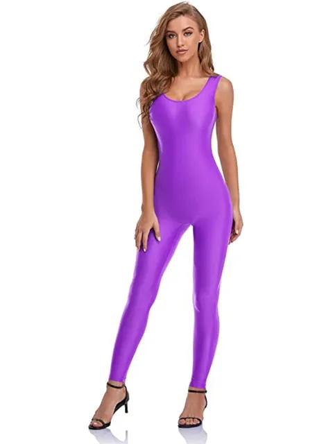 AshoreShop Womens Tank Jumpsuit Workout Dance Bodysuit