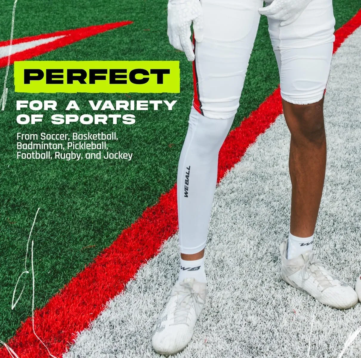 Athletic Compression Tights | Men's Single Leg Sports Tights | One Leg Compression Base Layer Leggings for Men