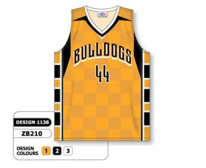 Athletic Knit Custom Sublimated Basketball Jersey Design 1138