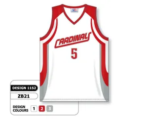 Athletic Knit Custom Sublimated Basketball Jersey Design 1152