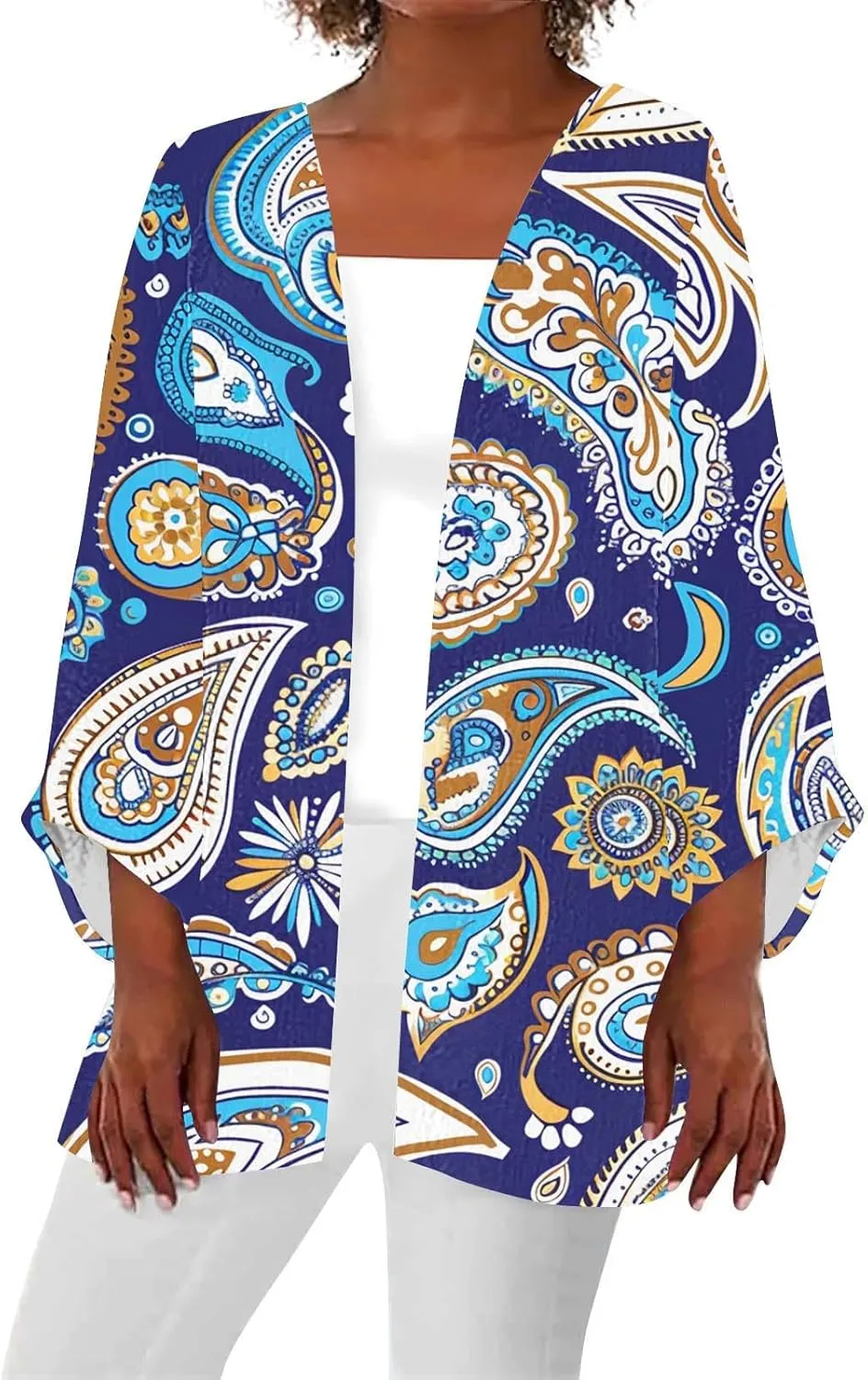 Autumn Boho Lightweight Cardigan Draped Front Open Cardigan Casual Long Sleeve Lightweight Cardigan Sweaters Duster