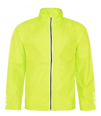 AWDis Just Cool Unisex Running Showerproof and windproof Jacket hi viz various colours