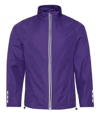 AWDis Just Cool Unisex Running Showerproof and windproof Jacket hi viz various colours