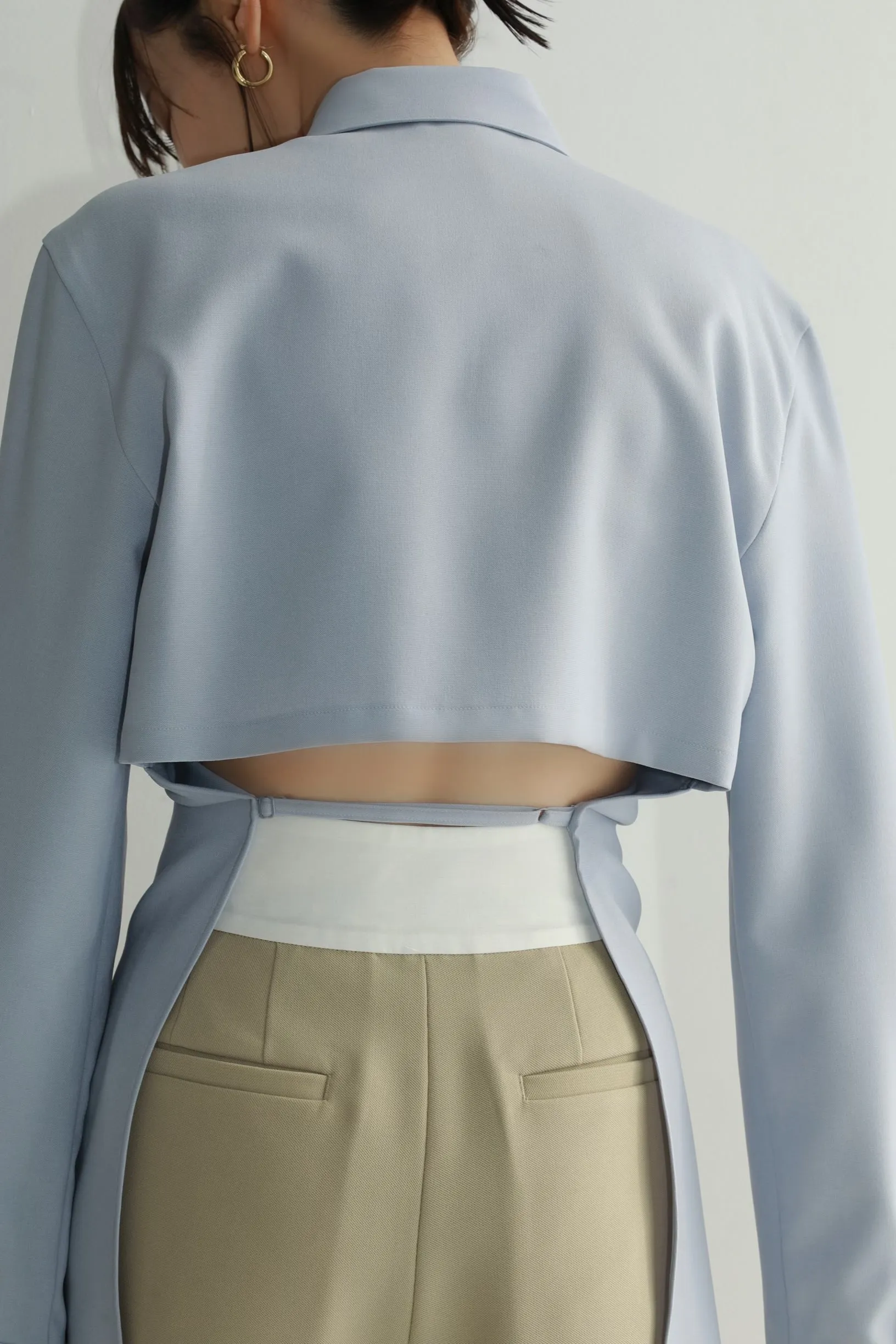 back open shape shirt