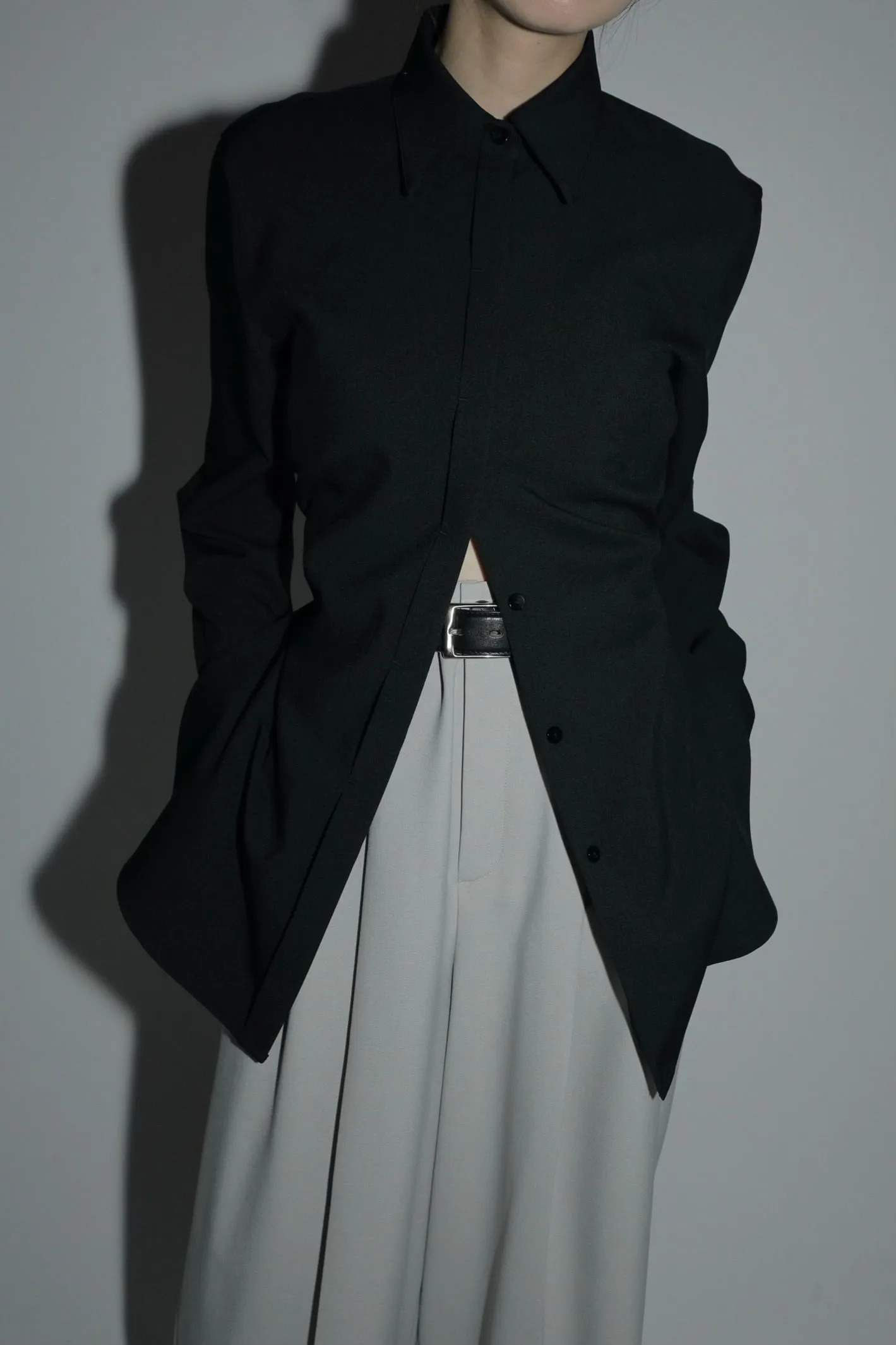 back open shape shirt
