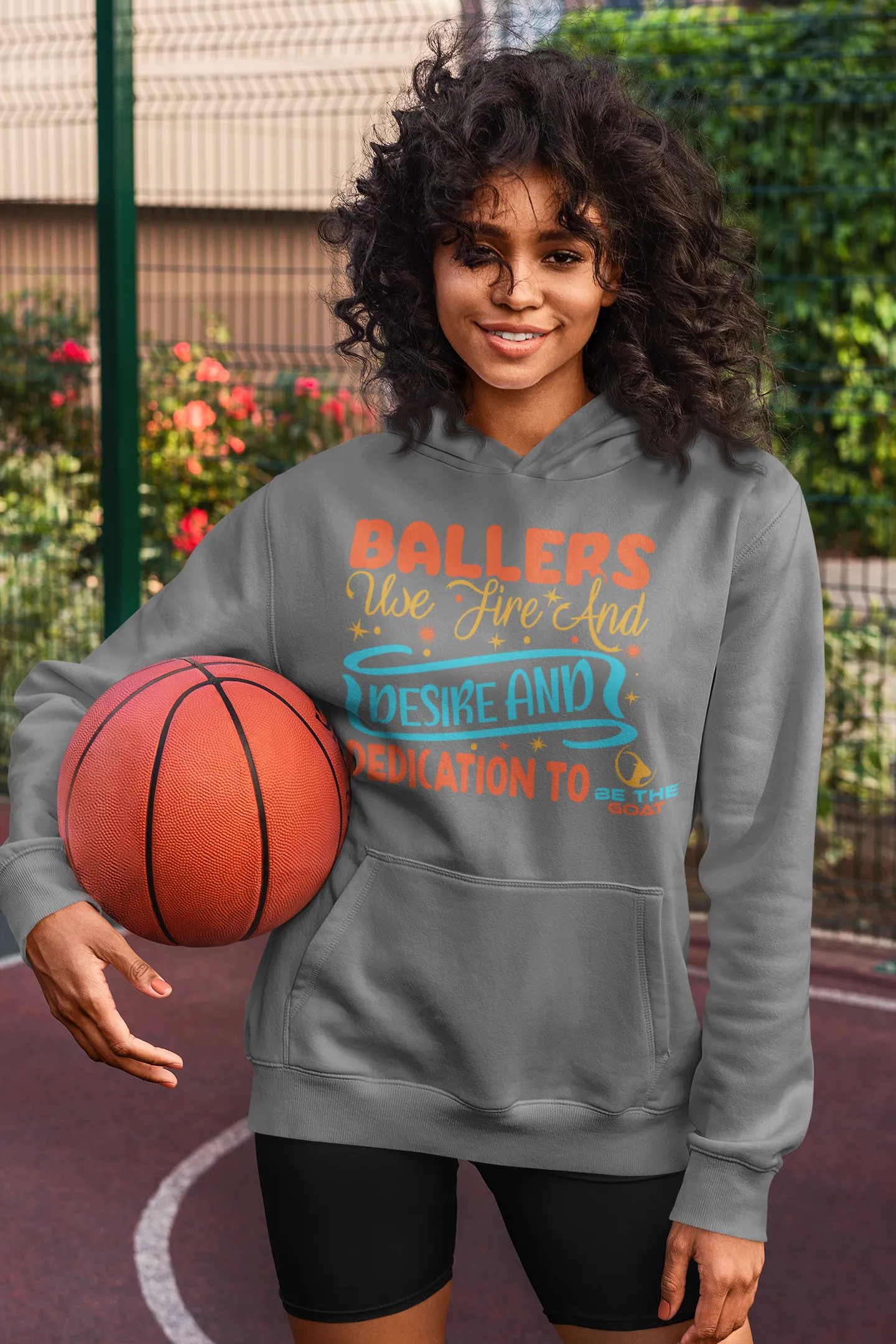 Baller Use Fire And Desire And Dedication To Be The Goat Unisex Hoodie