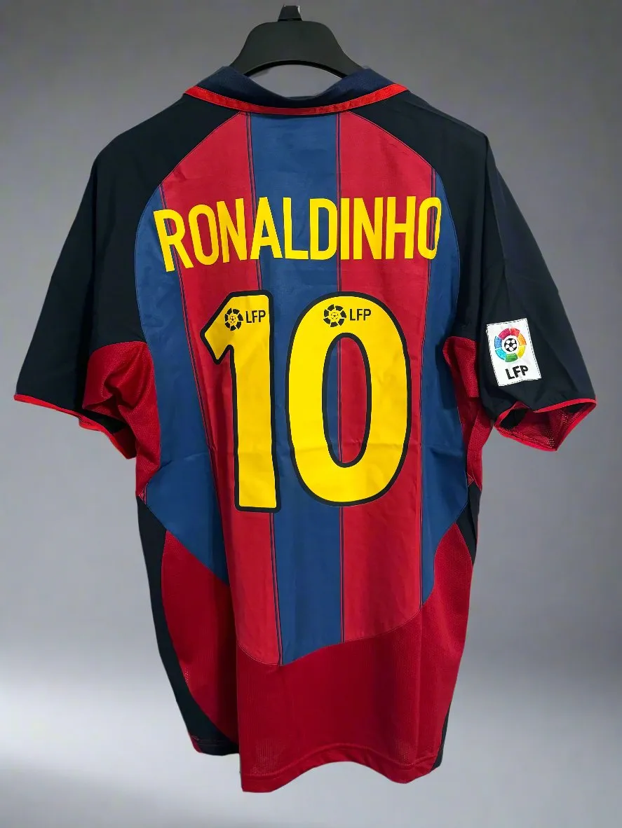 Barcelona Retro Jersey 2003 - Ronaldinho #10