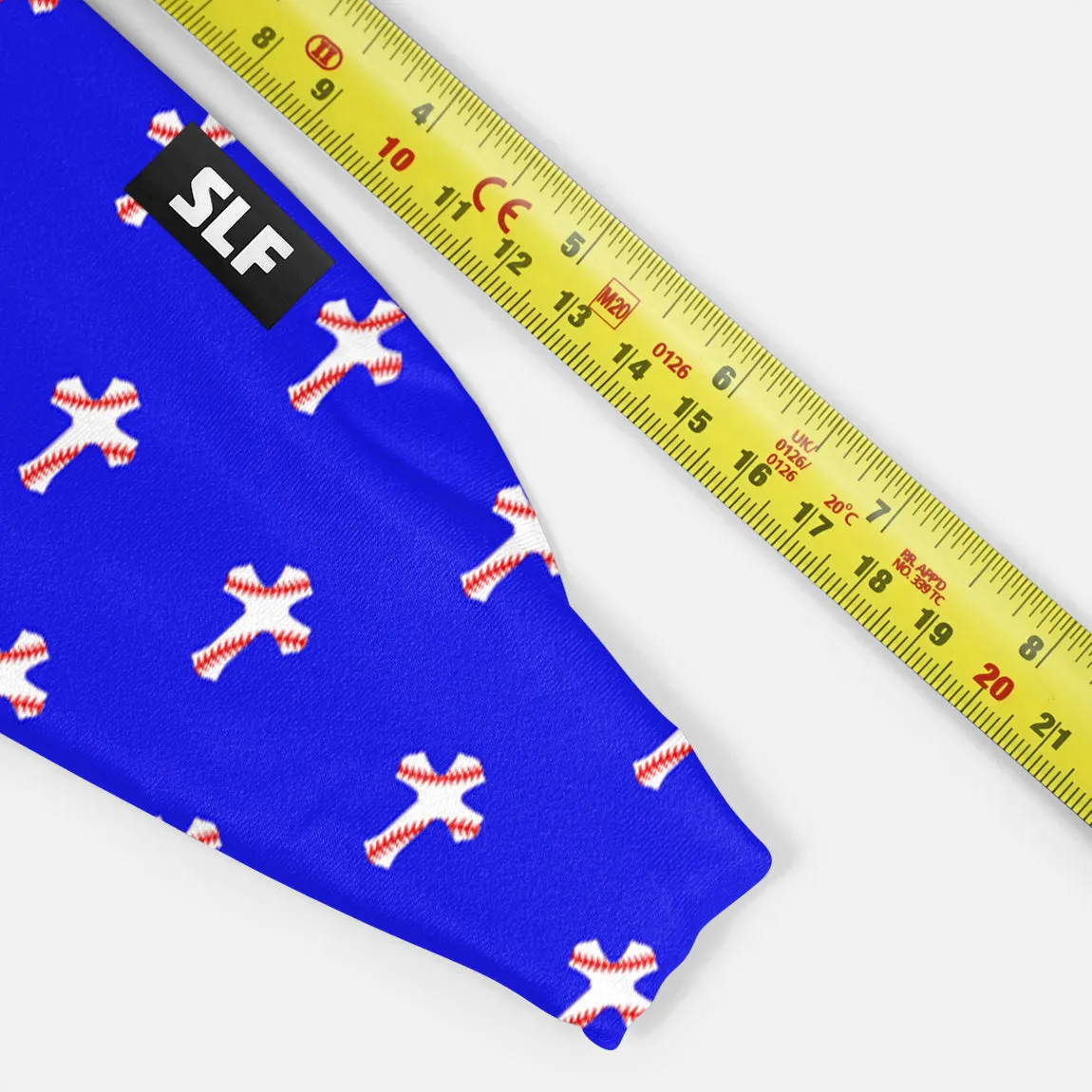 Baseball Cross Pattern Royal Blue Kids Headband