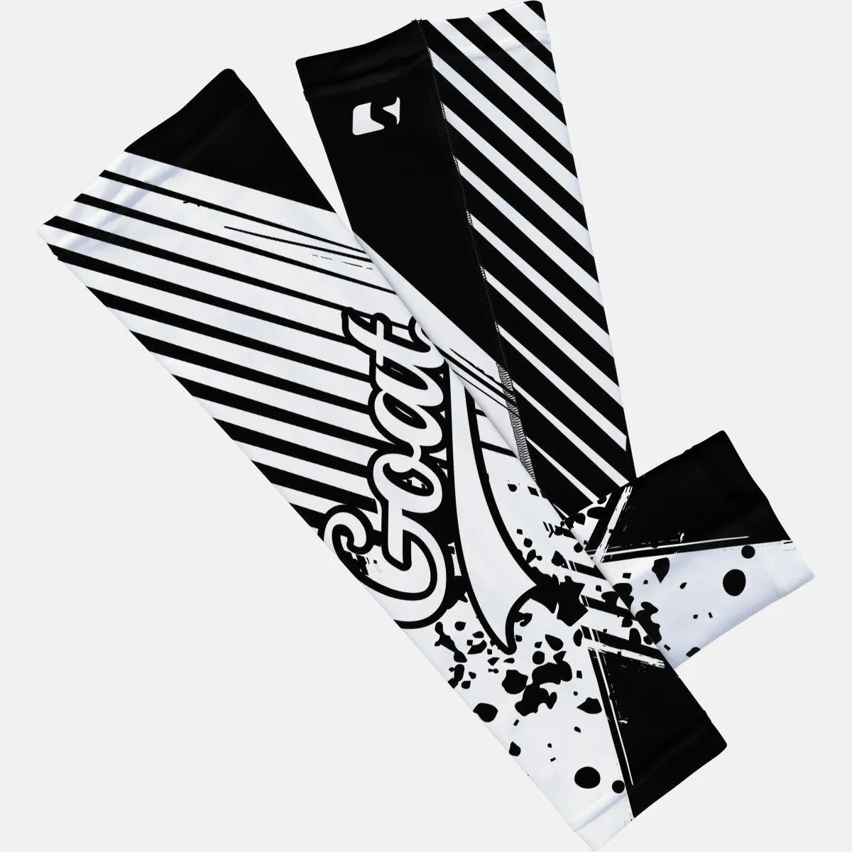 Baseball Goat Black and White Arm Sleeve