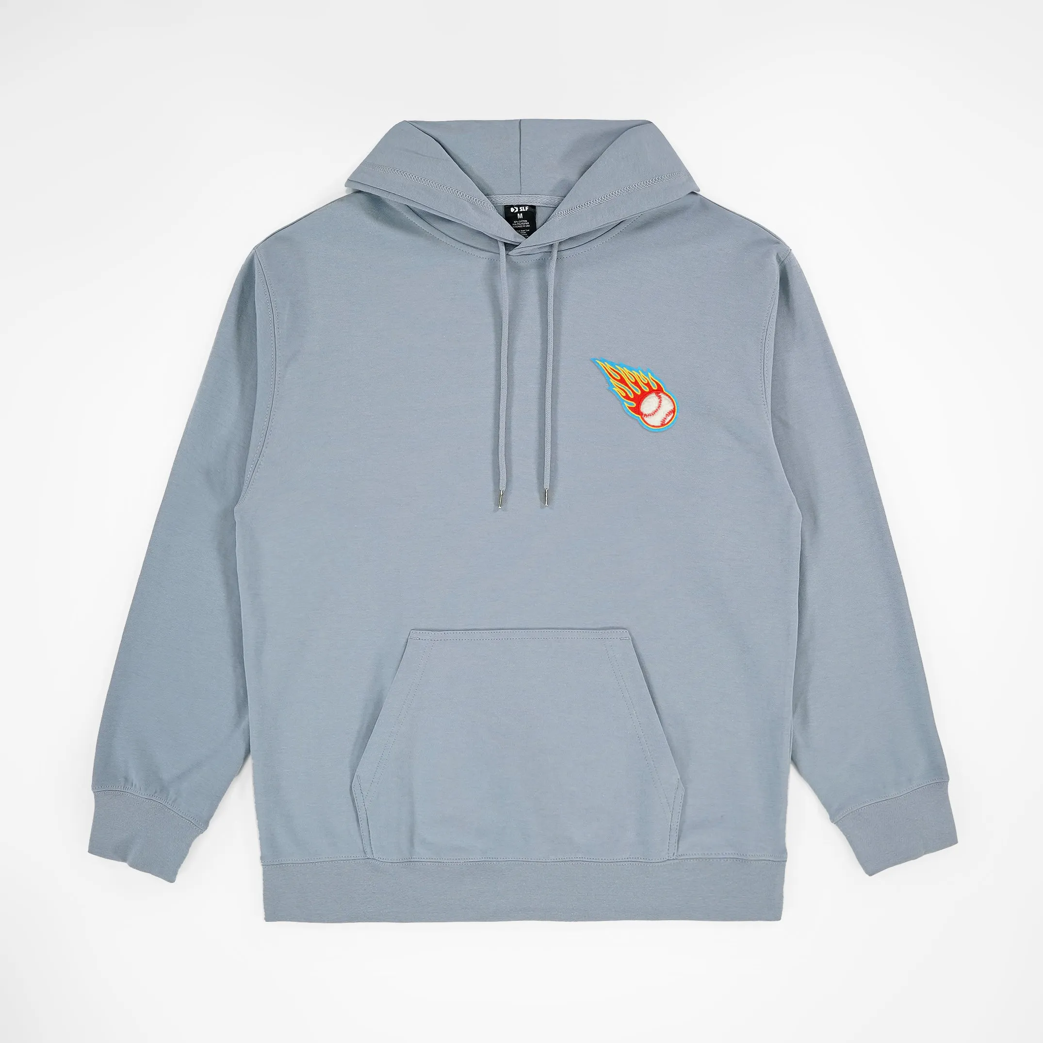 Baseball On Fire Patch Hoodie