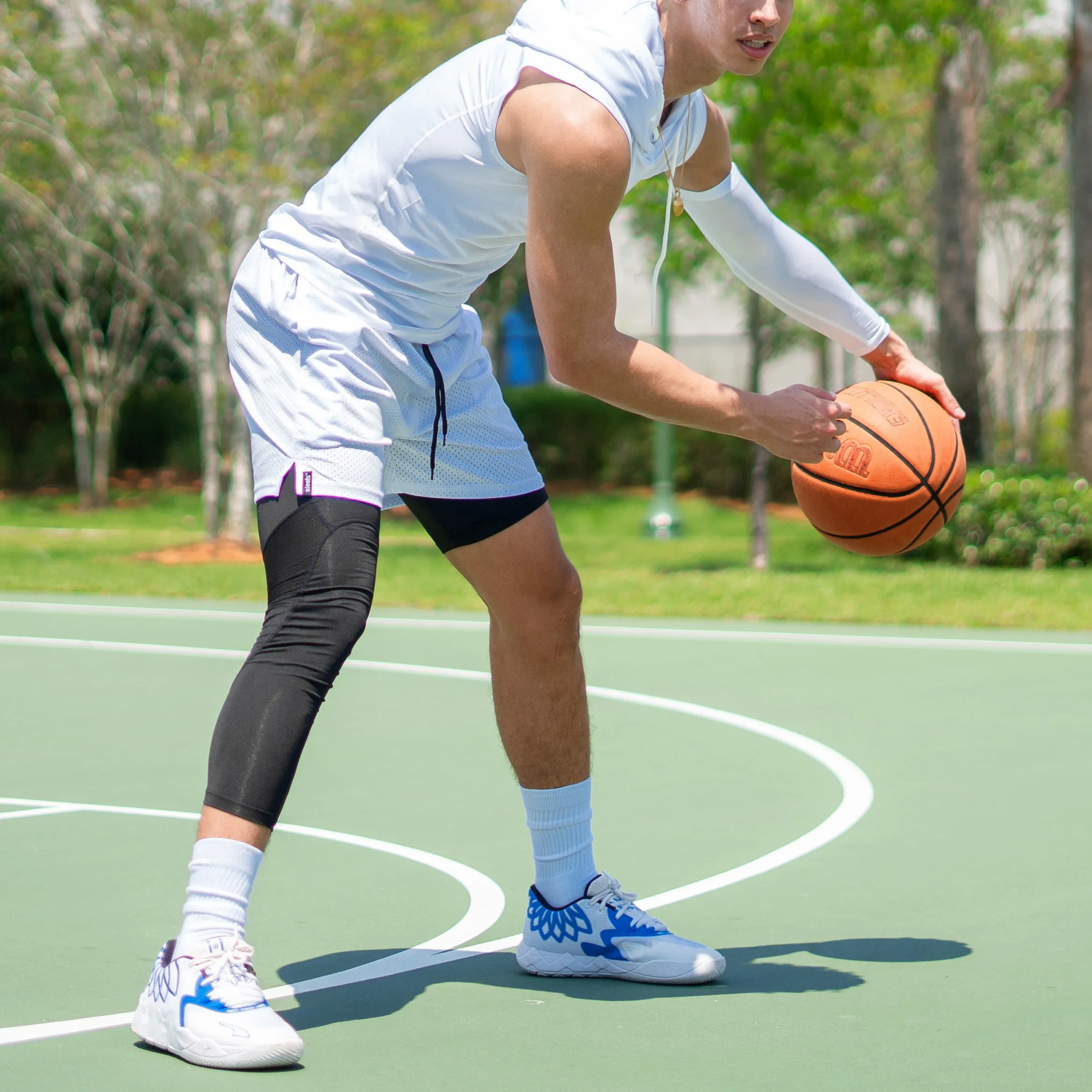 Basic Black Single-leg Basketball Tights