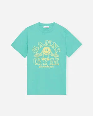 Basic Jersey Gym Relaxed T-shirt - Lagoon