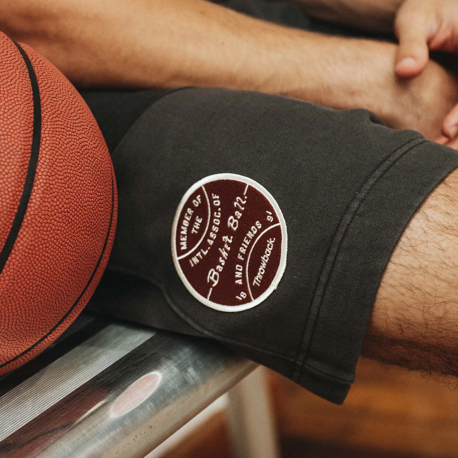 Basketball & Friends Fundamentals Members Shorts - Faded Noir