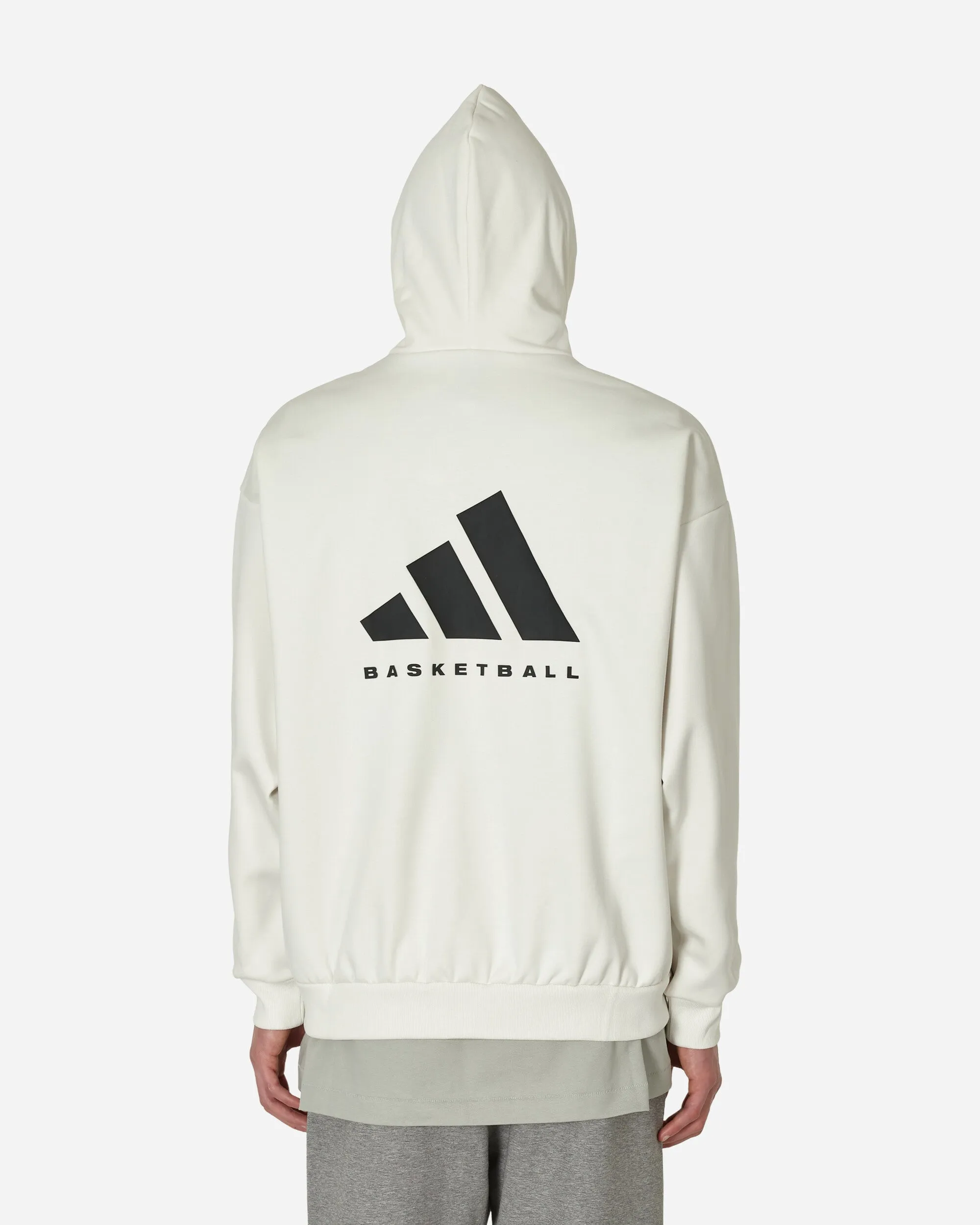 Basketball Hooded Sweatshirt White