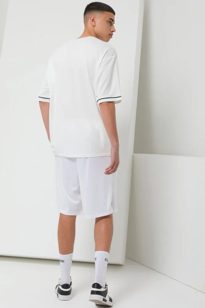 Basketball Short White