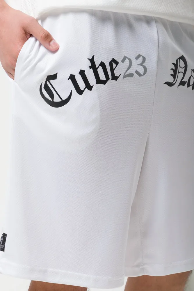 Basketball Short White